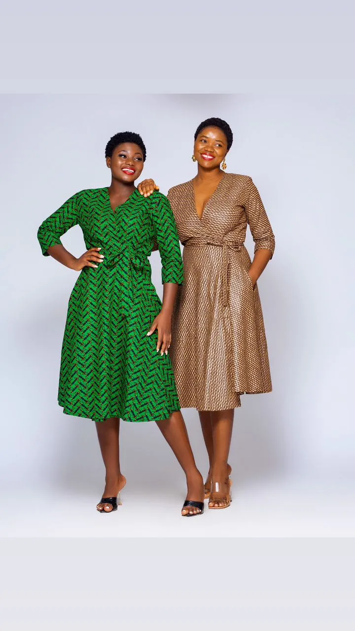 BB Ankara Wrap Dress