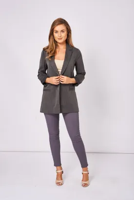 BIK BOK Grey Oversized Blazer BIK BOK Grey Oversized Blazer