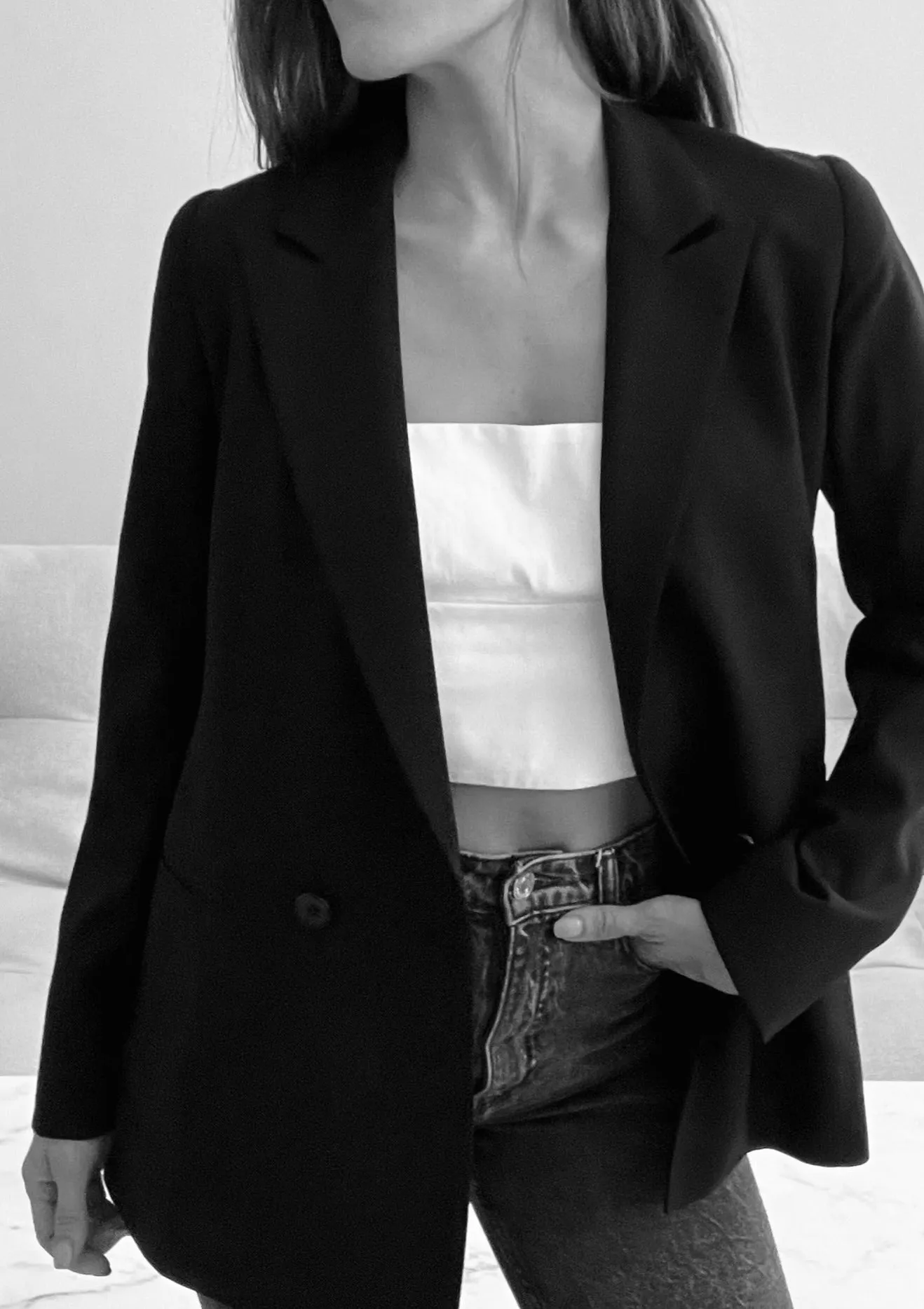 Black Italian Wool blazer