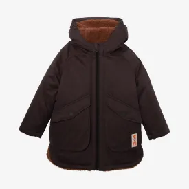 Girls' black parka