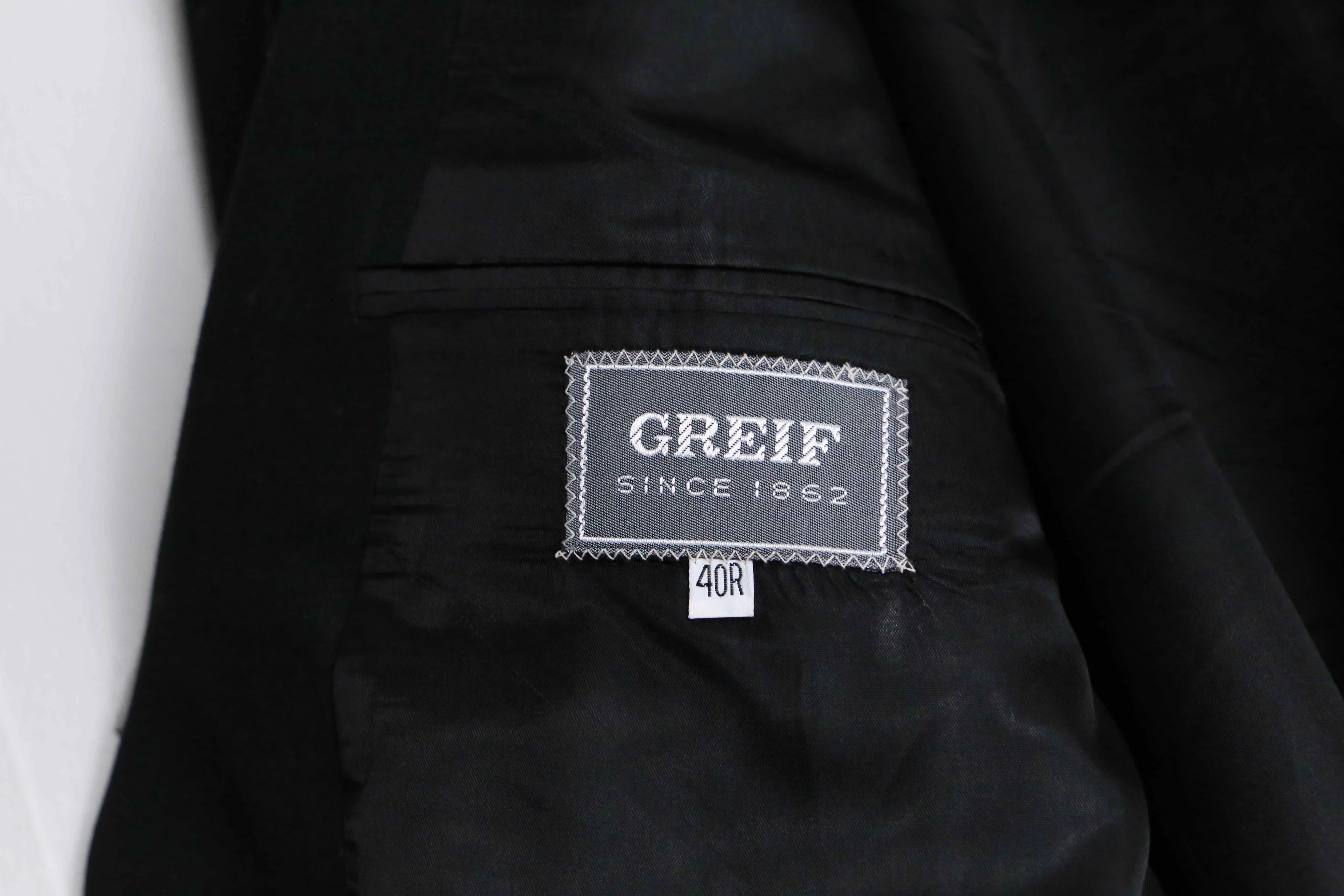 gold button black  double tailored jacket