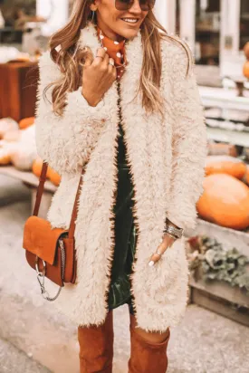 Gorgeous and Soft Pocketed Faux Fur Teddy Coat