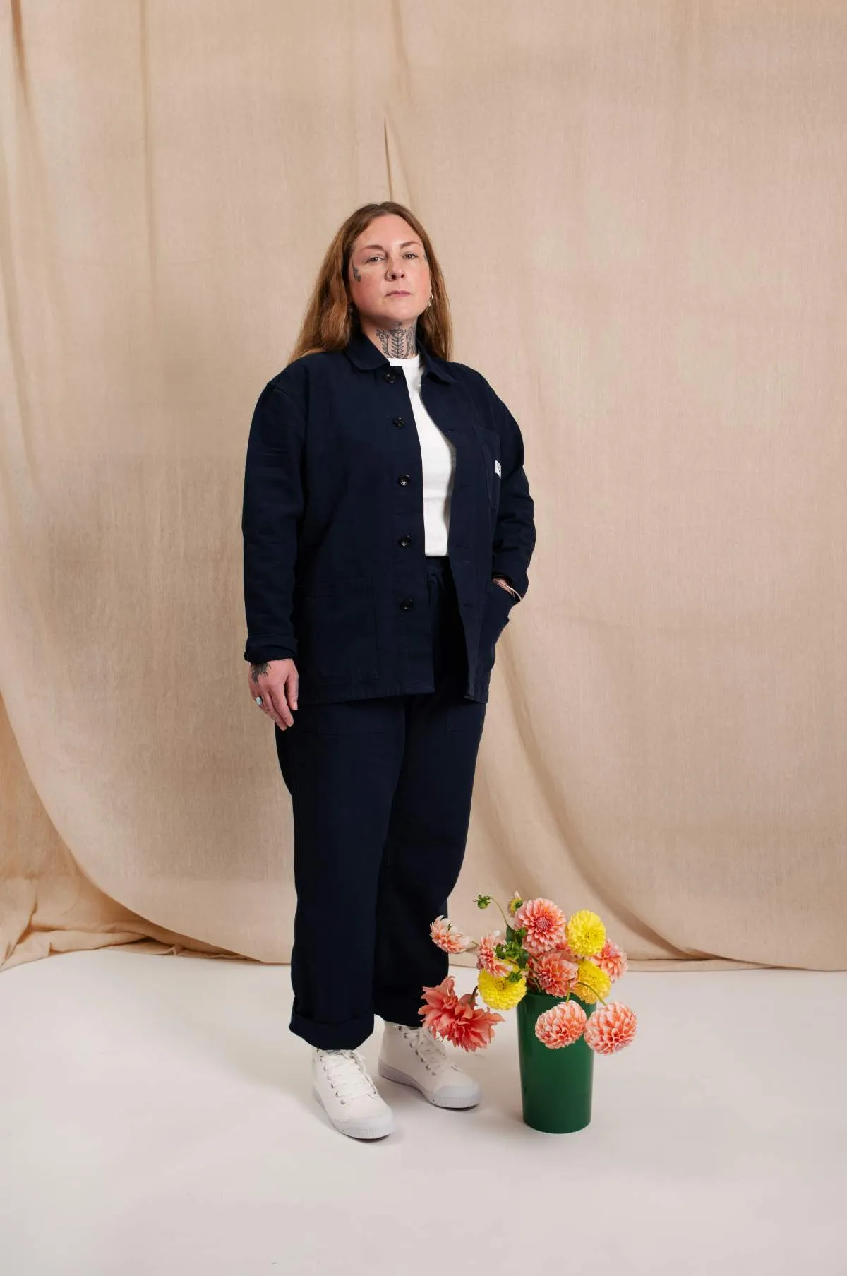 Hambledon Canvas Chef Pants Dark Navy