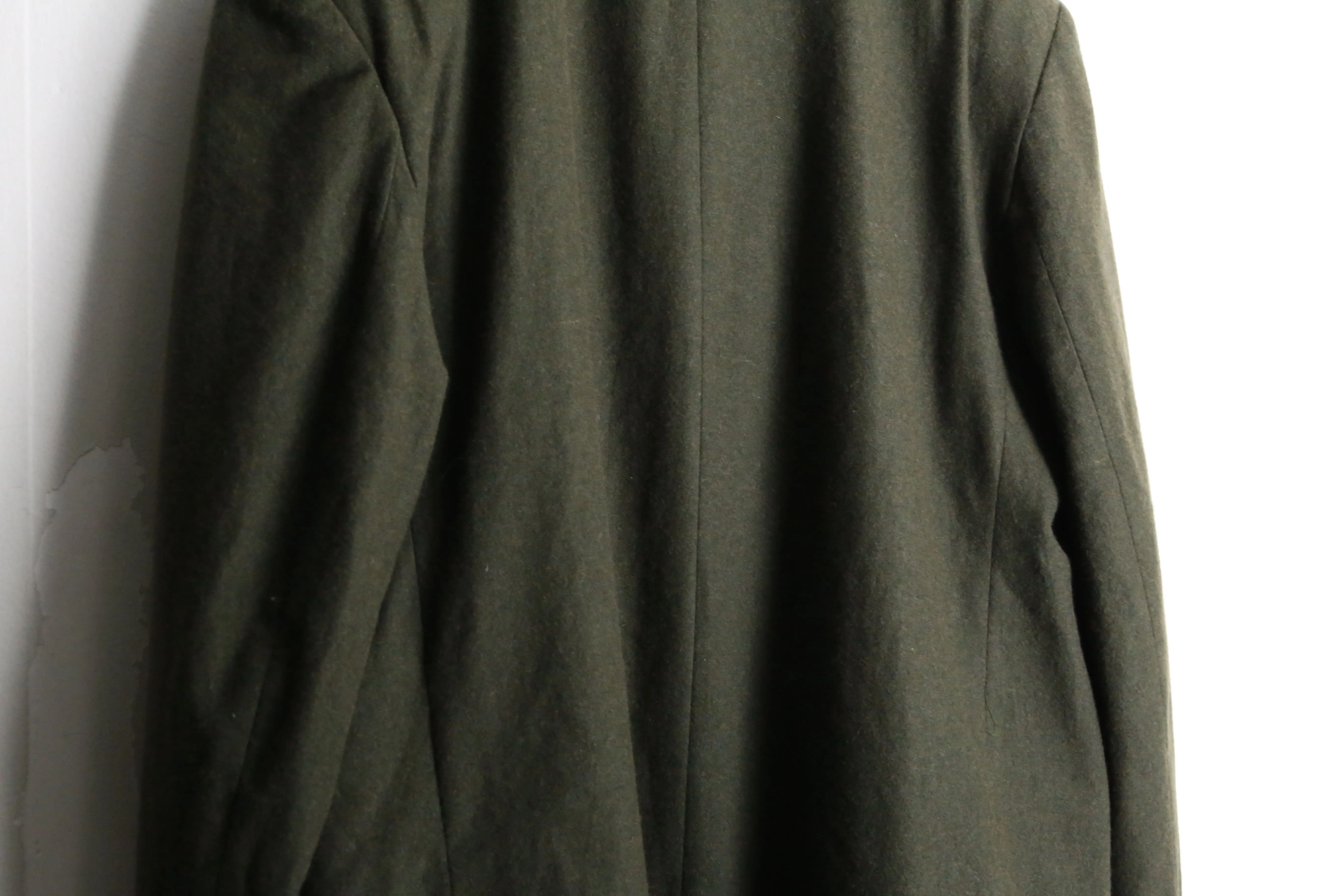 khaki color wool tailored jacket