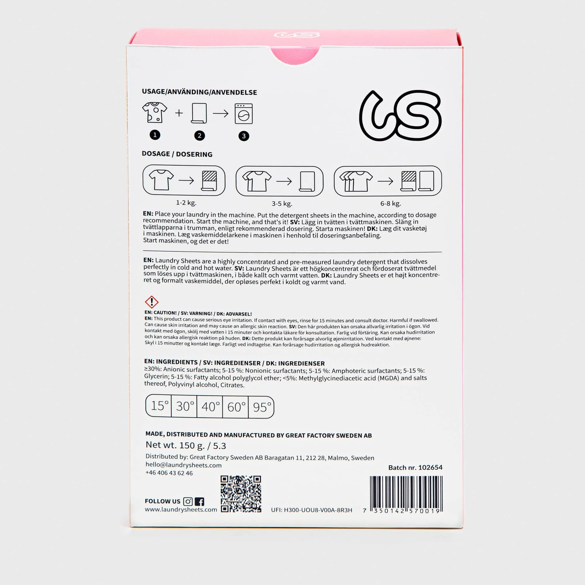 Laundry Sheets - Laundry Detergent Sheets (30-Pack)