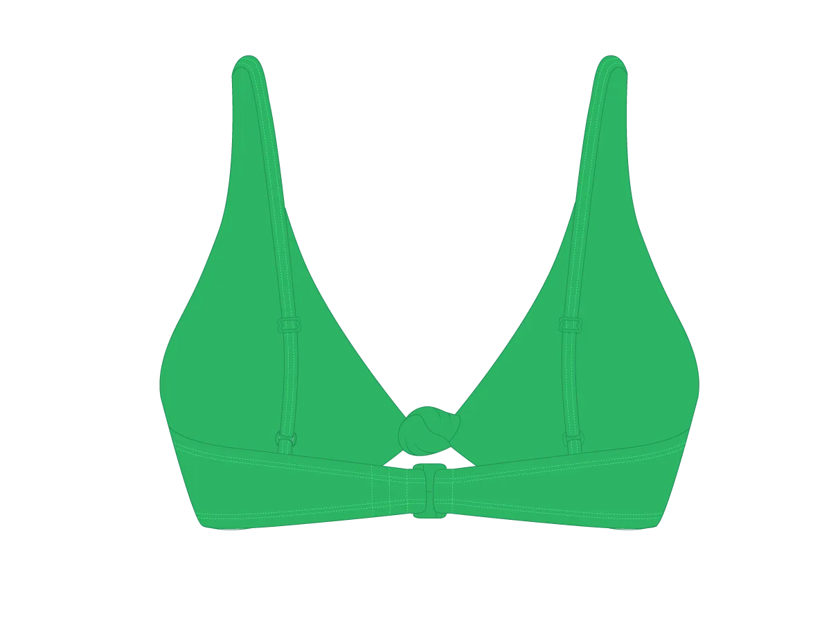 Leaf Green Twist Top