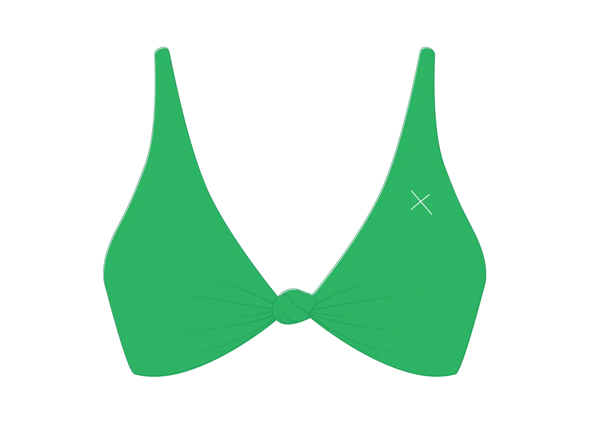 Leaf Green Twist Top