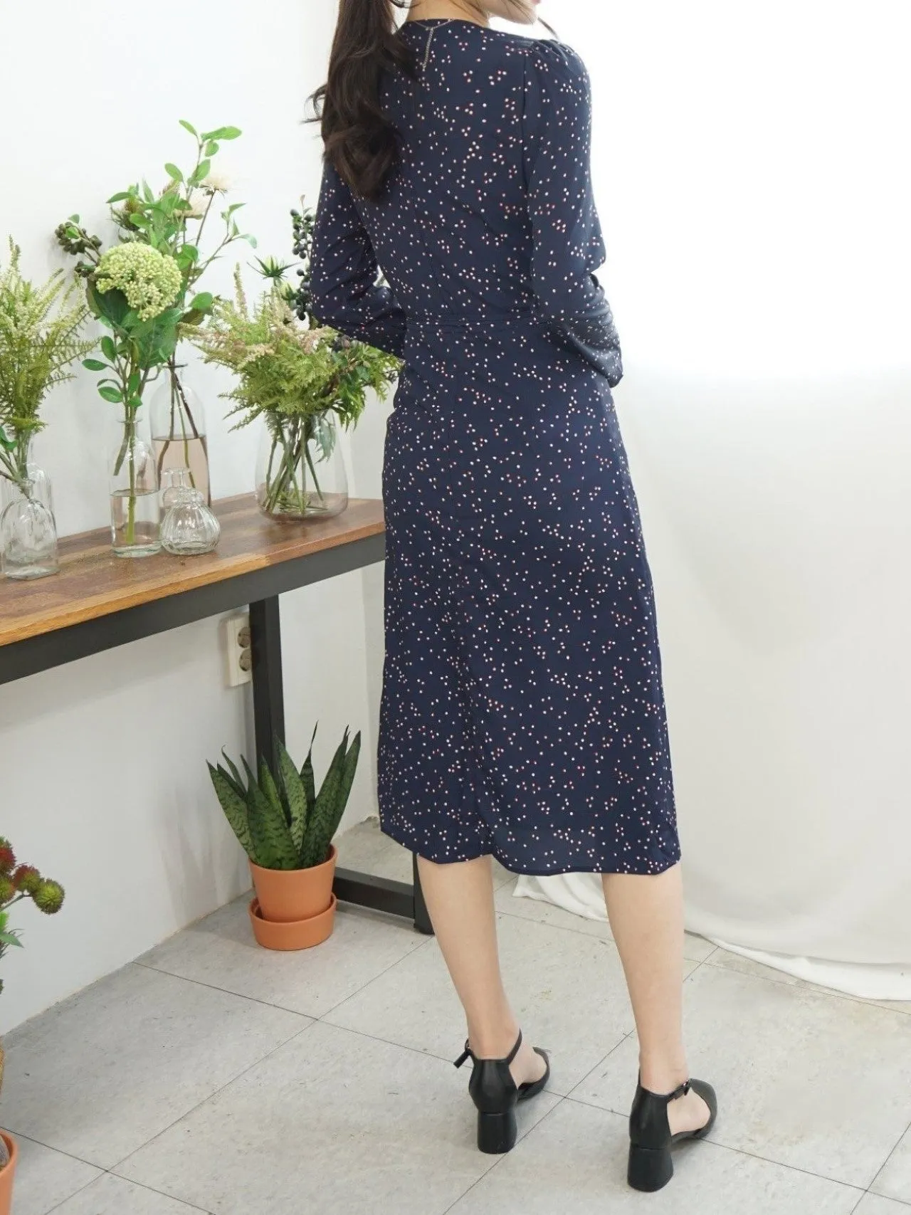 LONG SLEEVE GAVIN WRAP DRESS