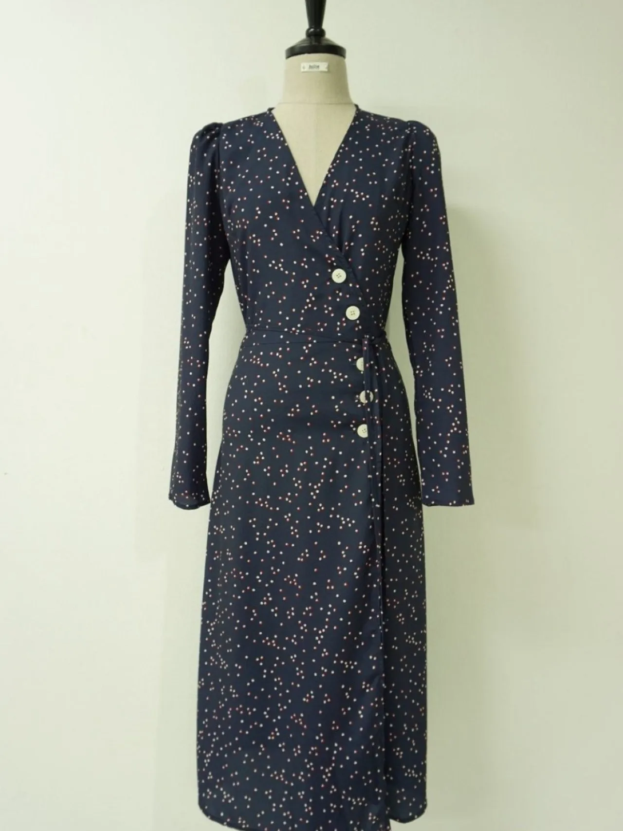 LONG SLEEVE GAVIN WRAP DRESS