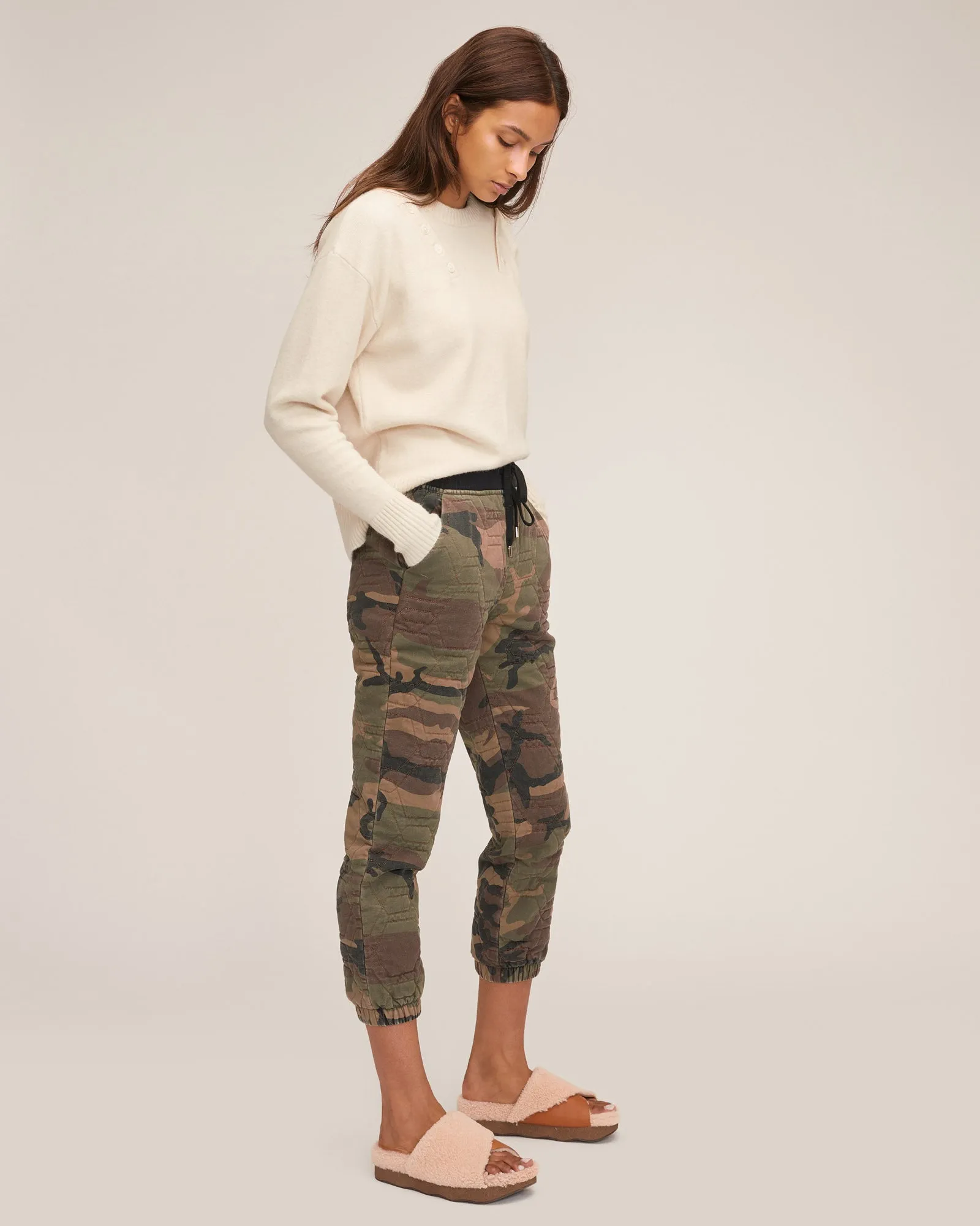 Markie Quilted Camo Jogger