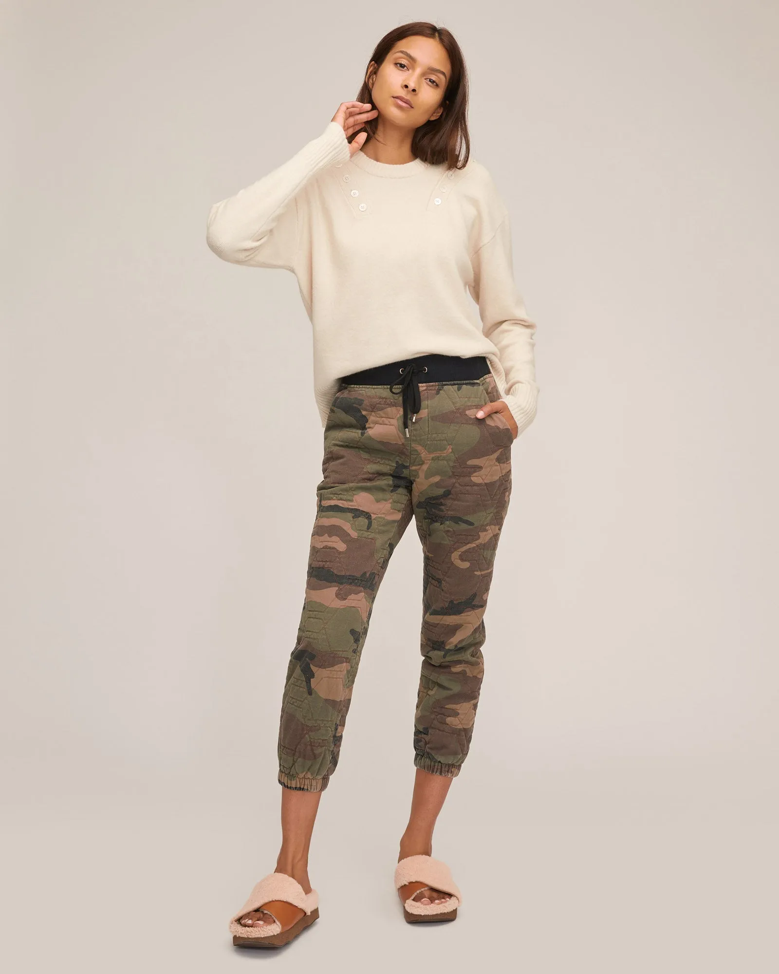 Markie Quilted Camo Jogger