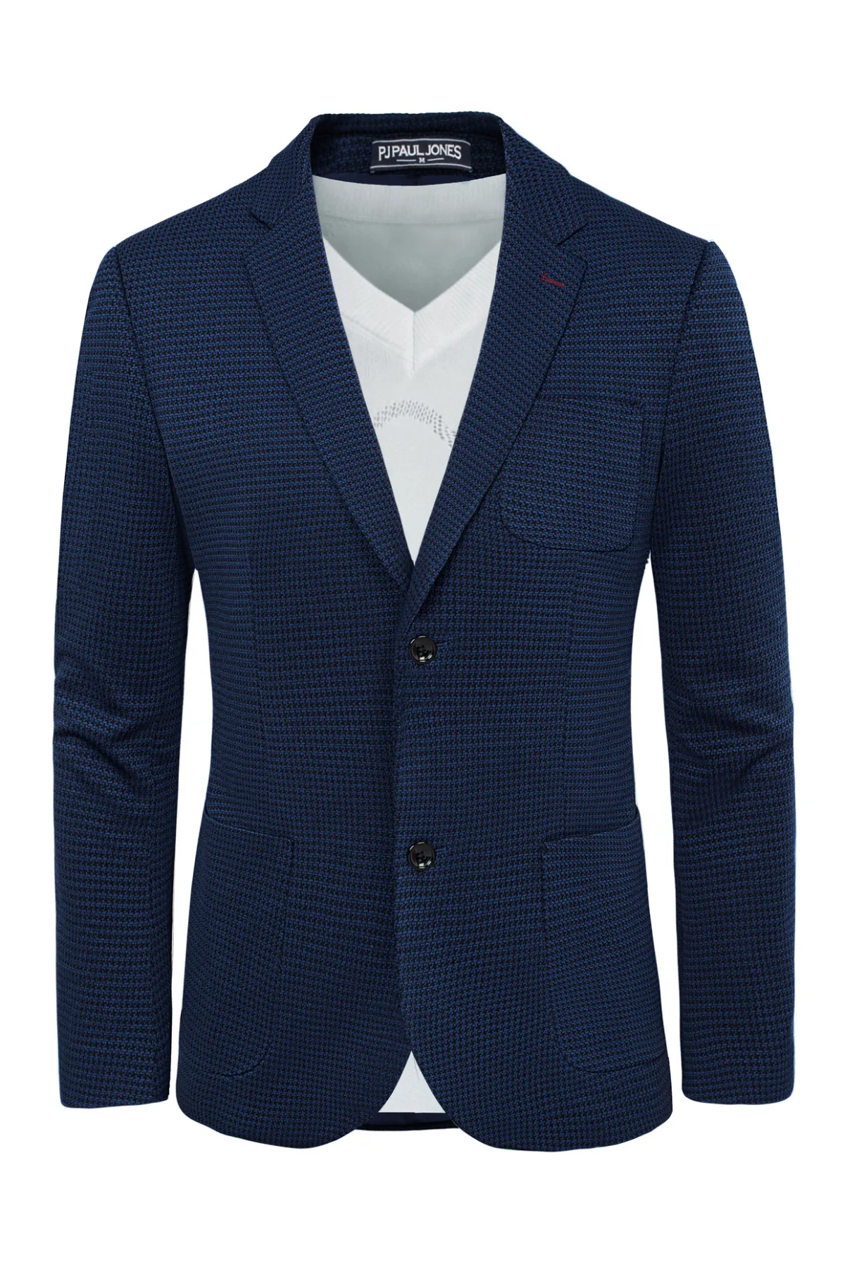 Mens Casual Knit Blazers Two Buttons Lightweight Business Blazer Coat