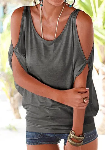 Off-Shoulder Bat Sleeve Top