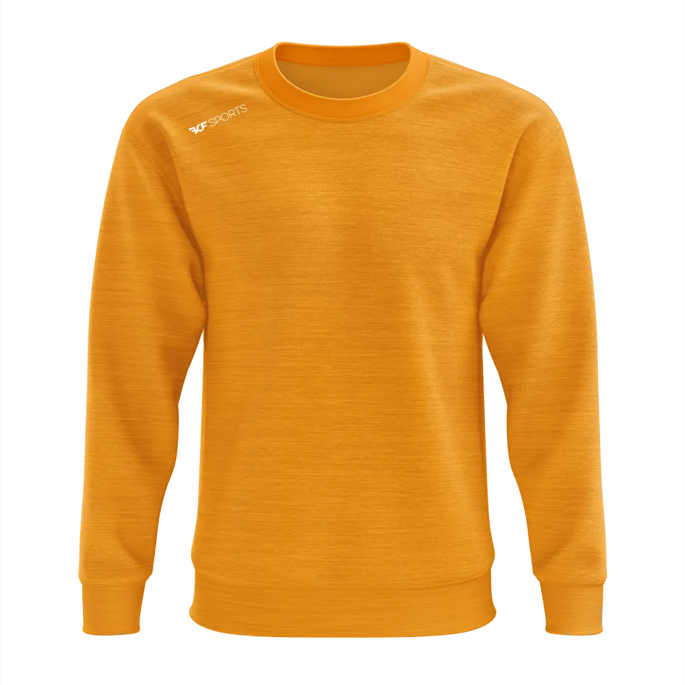 Orange Melange: Crewneck Jumper