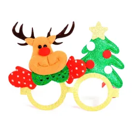 Party Glasses Reindeer & Christmas Tree