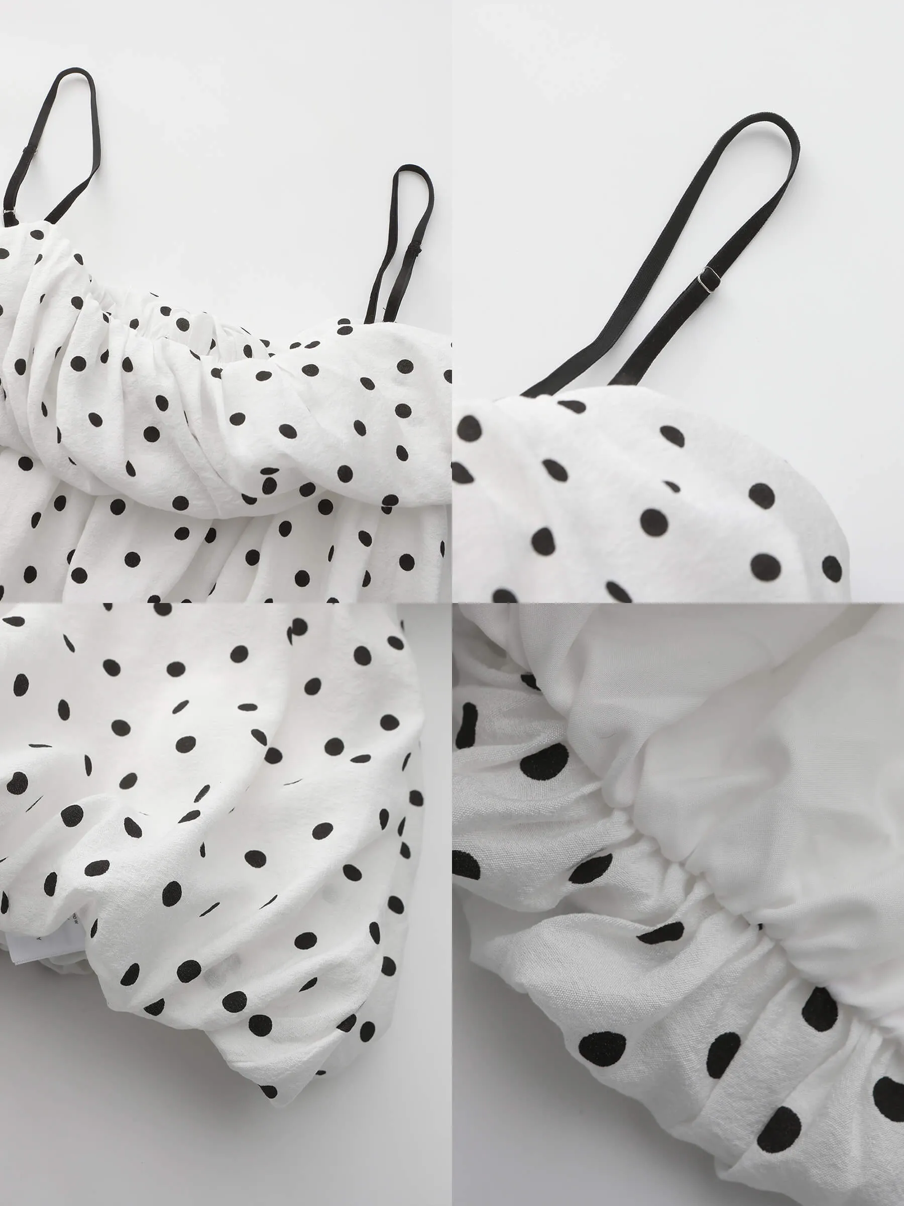 Polka Dots Print Cropped Cami Top