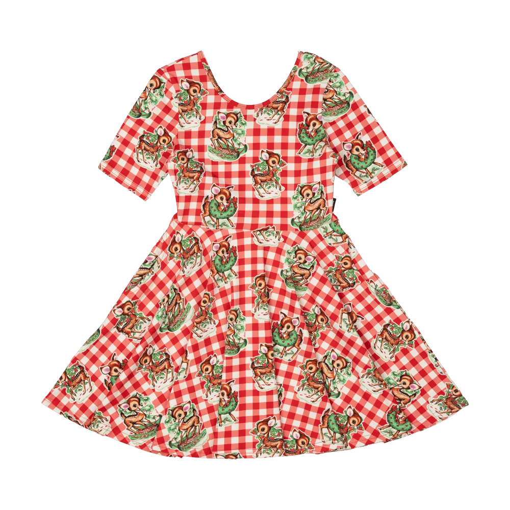 Rock Your Baby Mabel Dress - Reindeer Joy