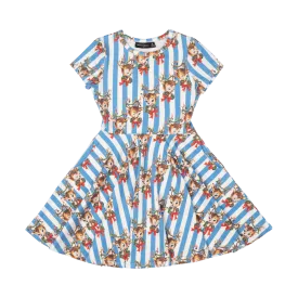 Rock Your Baby Waisted Dress - Reindeer Cheer
