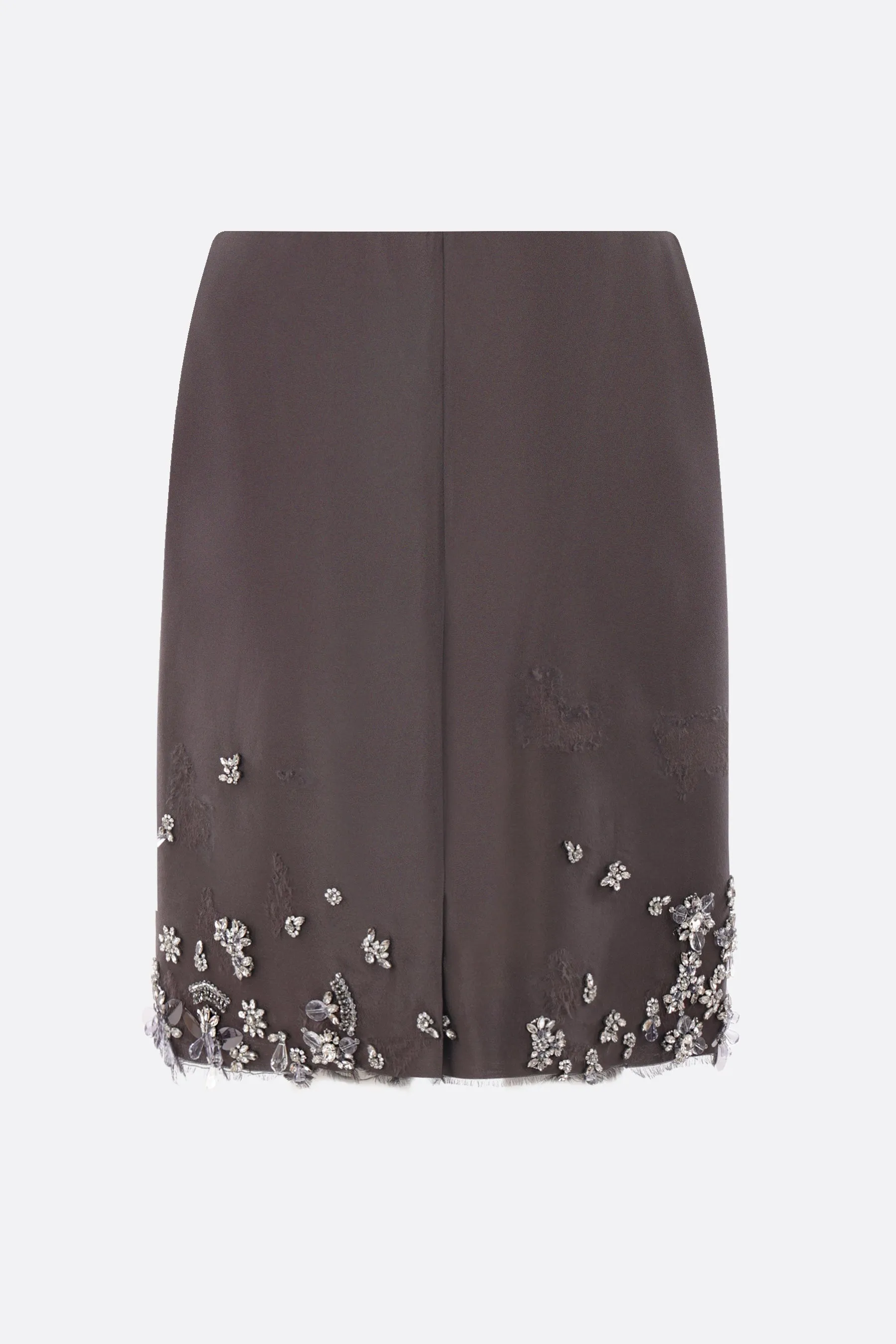 Silk and Wool Pencil Skirt