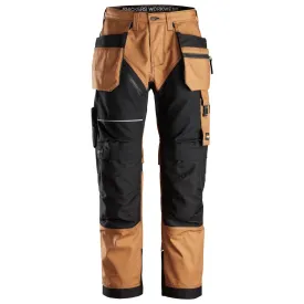 Snickers 6214 RuffWork, Canvas  Holster Pocket Work Trousers Brown