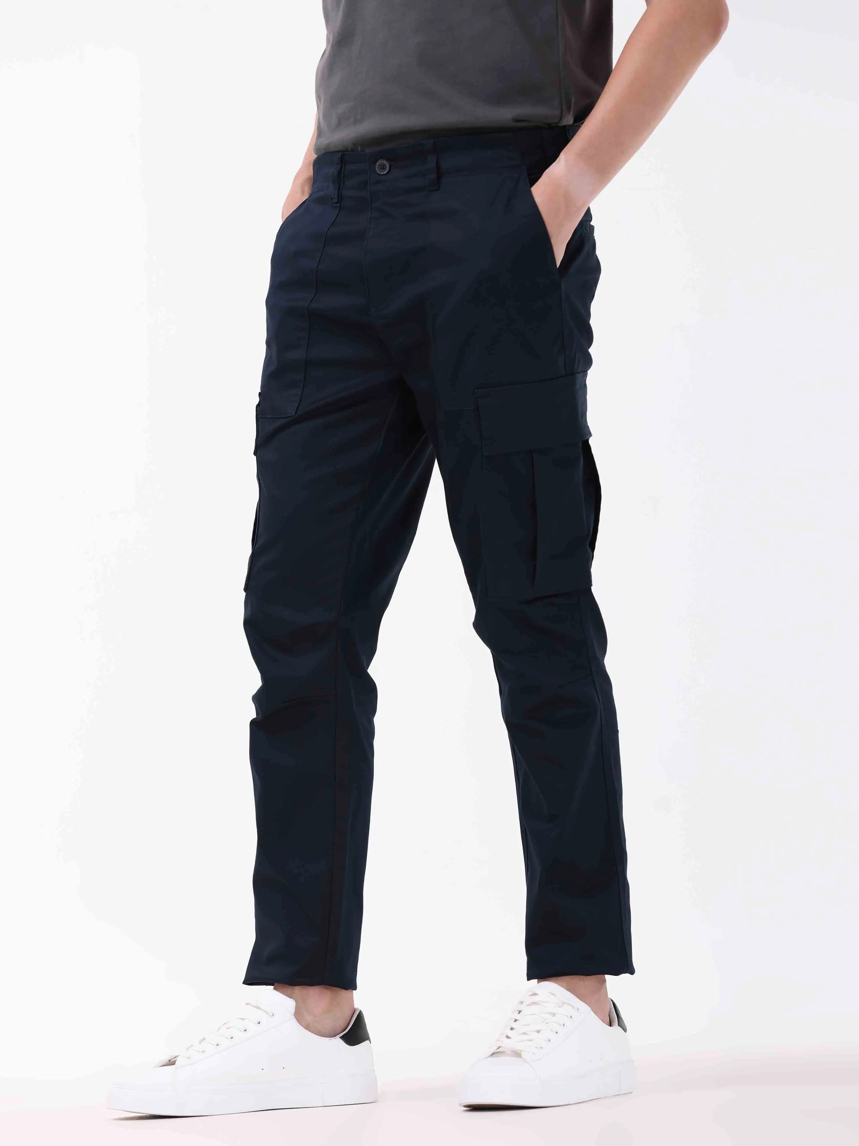 Ultra Stretch Straight Fit Navy Cargo