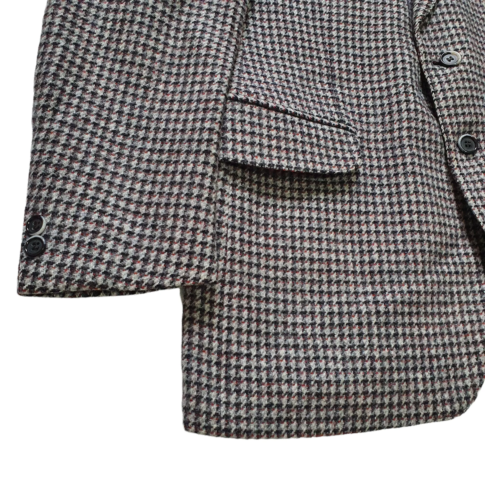 Vintage 'St Michaels' Dogtooth Pure Wool Oversized Blazer (42) XLarge