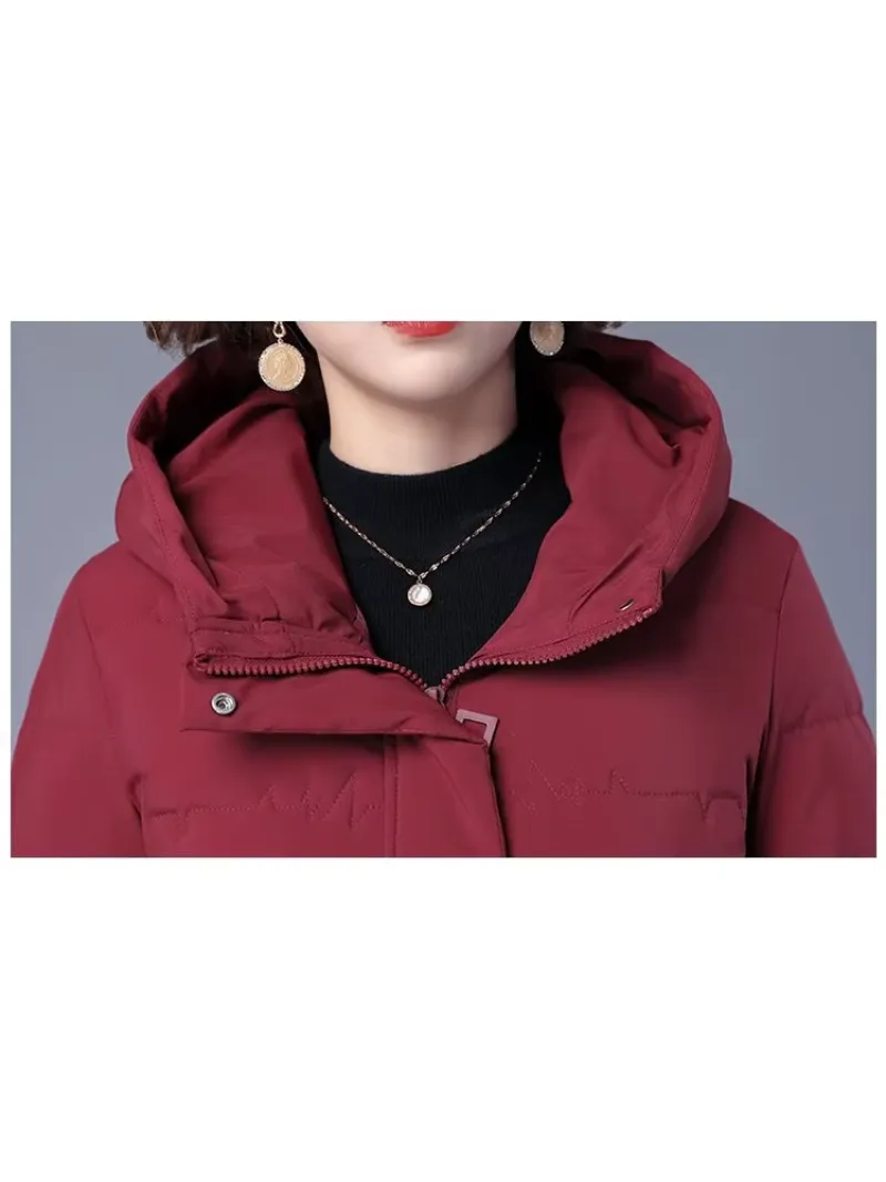 Women's Trendy Ribbed Zip-Up Quilted Coat | Ideal for Autumn/Winter